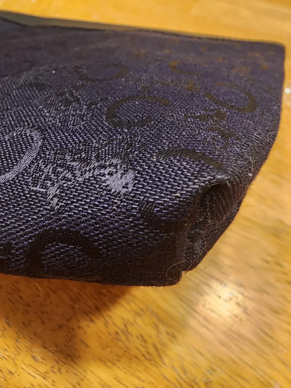 vintage item is a Celine C Macadam Horse Carriage Toiletry/Cosmetic Pouch,